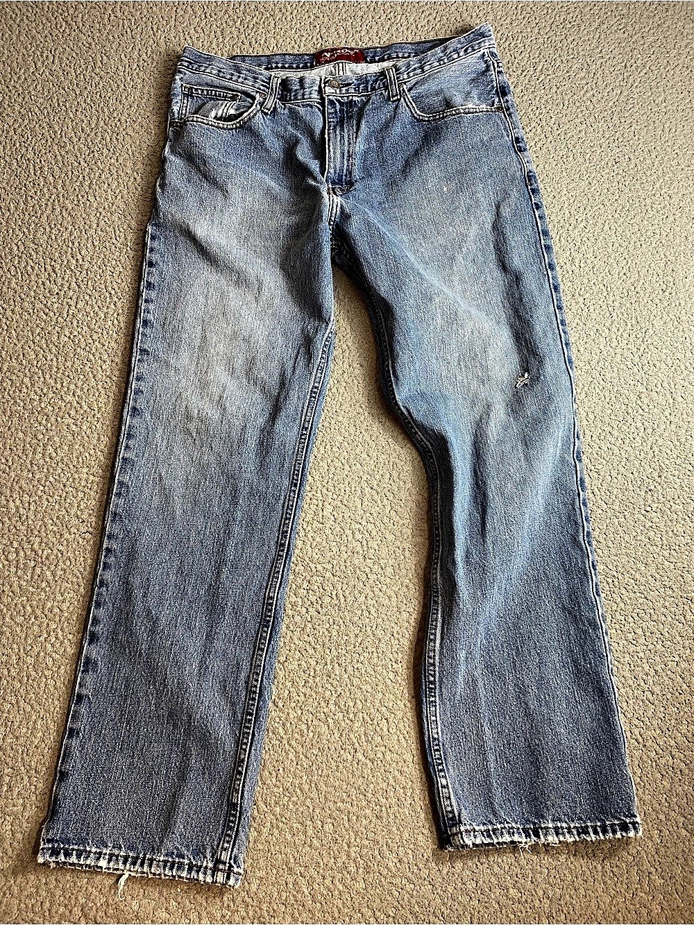 Arizona Relaxed Straight Men's Blue Waist 36x32 Jeans